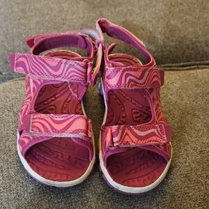 Eddie Bauer Pink Sporty Sandals with Adjustable Straps